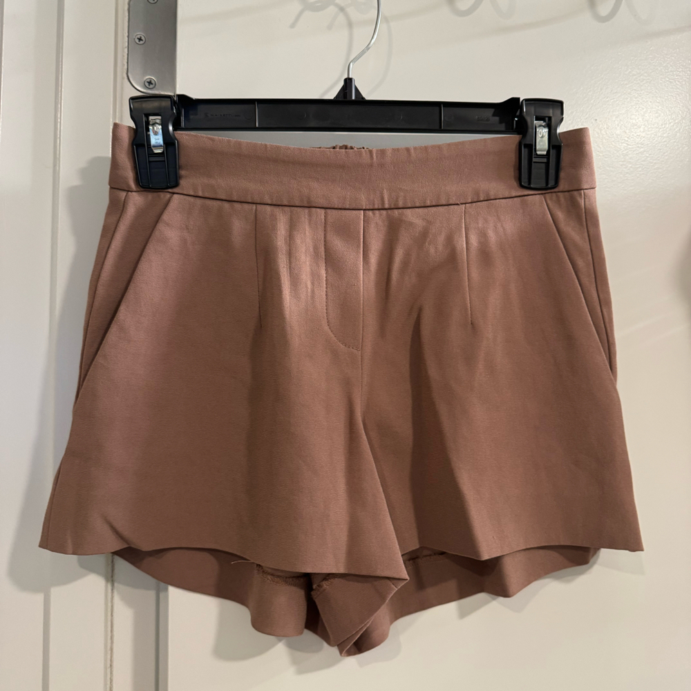 Aritzia Babaton Brown/Pink Shorts, Size 0